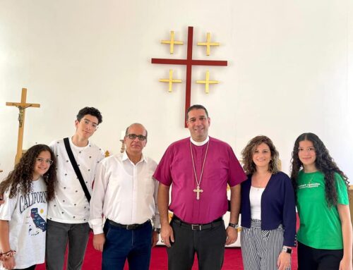 Archbishop Hosam Naoum visits St. Peter and St. Paul’s Church in Aqaba.