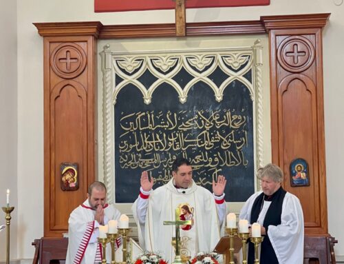 Archbishop Hosam Naoum celebrates All Saints’ Sunday at Christ Church Nazareth.