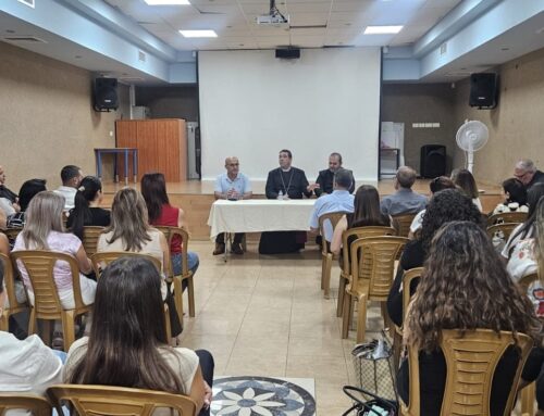 رئيس الأساقفة حسام نعوم يلتقي مع طواقم مدرسة المسيح الأنچليكانيّة في النّاصرة