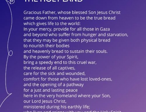 A Prayer for the Holy Land.