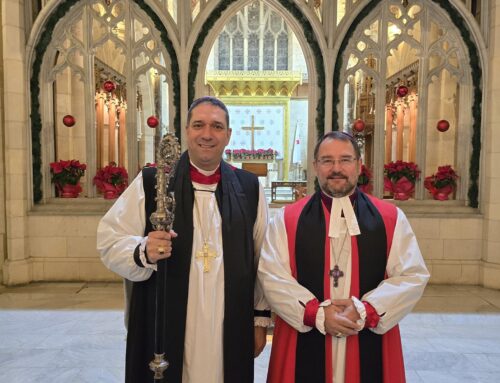 The Installation of the Right Reverend Sean Semple, the Bishop of the Anglican Diocese of Cyprus and the Gulf, as Episcopal Canon on the Stall of Mt. Tabor, at the Cathedral Church of George the Martyr in Jerusalem