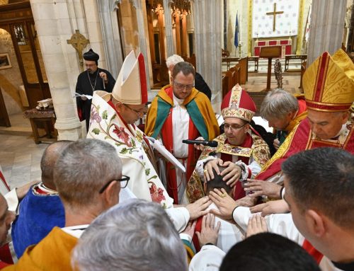 The Ordination of Deacon Saleem Ghassan Kasabreh to the office of Priest in the church of God by the Laying of Hands of Archbishop Hosam Naoum on the Feast of Joseph of Nazareth. Congratulations to Fr. Saleem and may God bless his ministry.